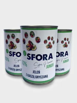 karma jelen z kasza 3 puszki junior