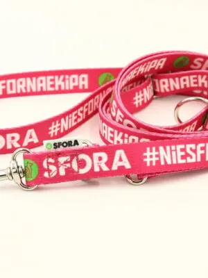 smycz przepinana 220 pink