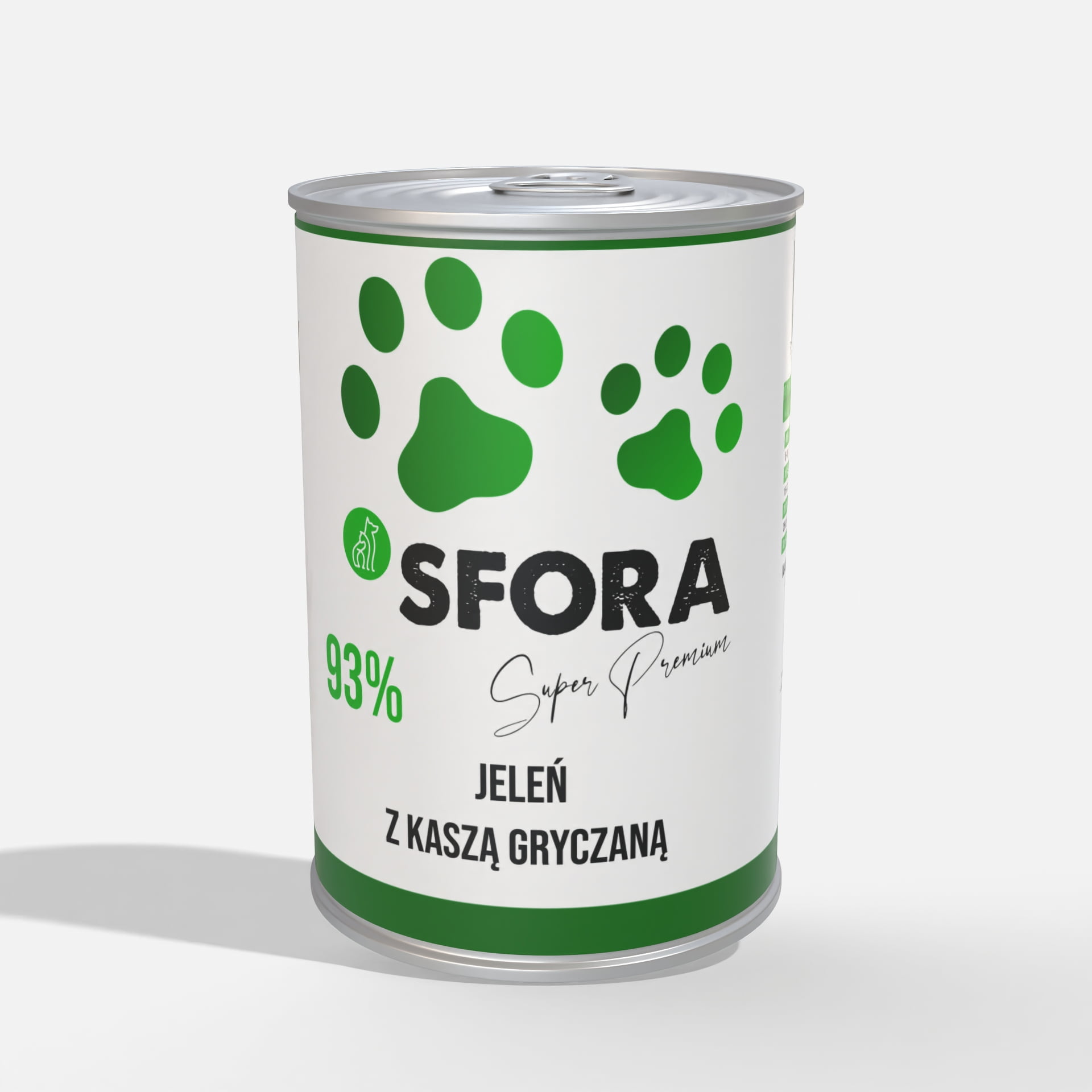 Karma Sfora Jeleń z kaszą gryczaną 400g 7 jelen adult