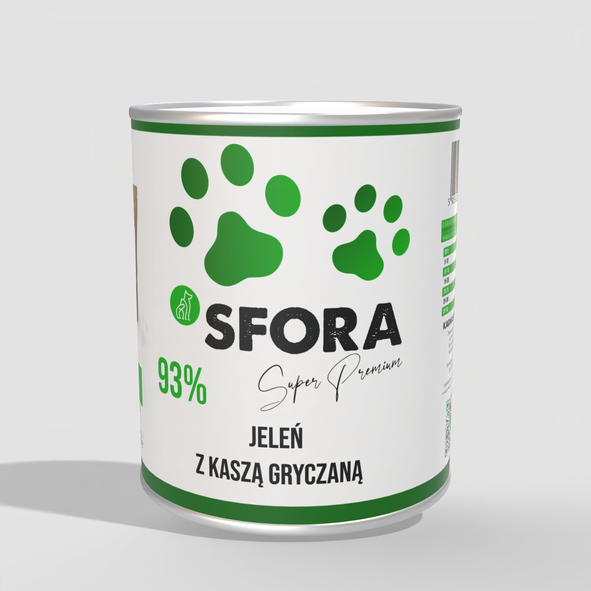 Karma Sfora Jeleń z kaszą gryczaną 800g 6 sfora jelen 800 adult