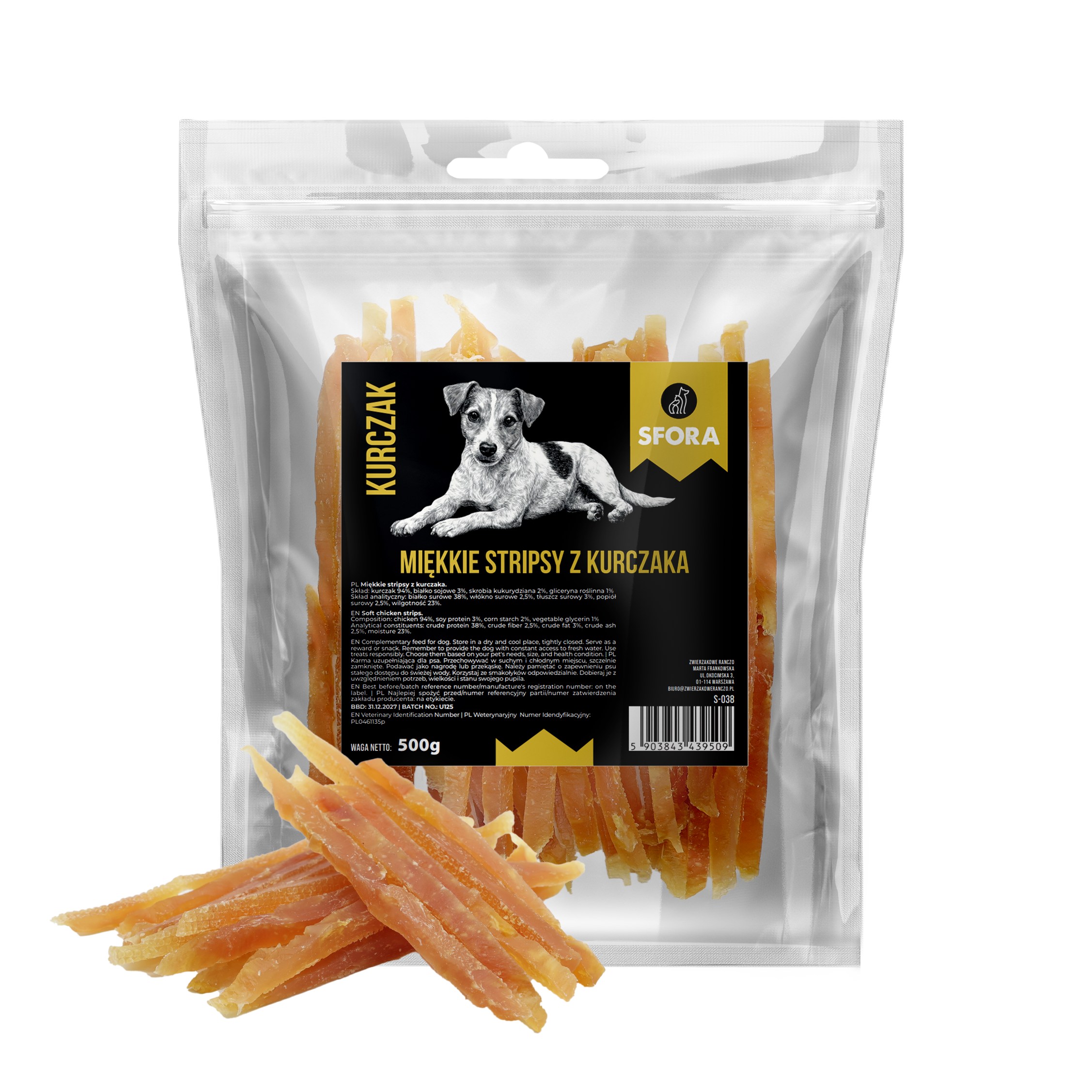 miekkie stripsy z kurczaka