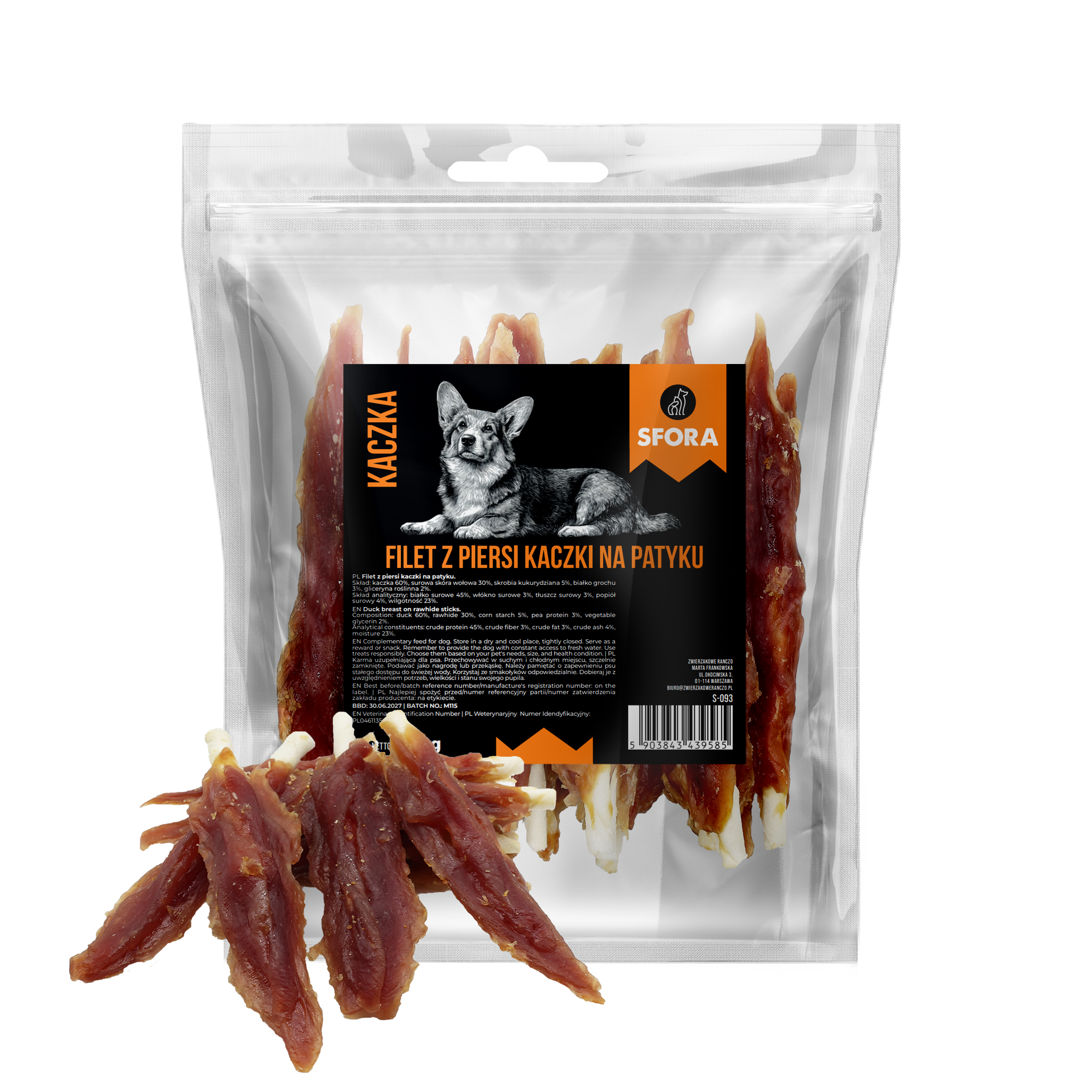 filet z kaczki na patyku